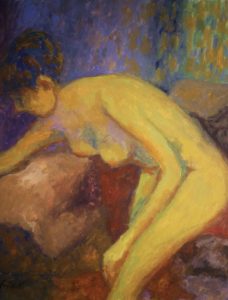 Nu jaune penché par Olivier Fréchet