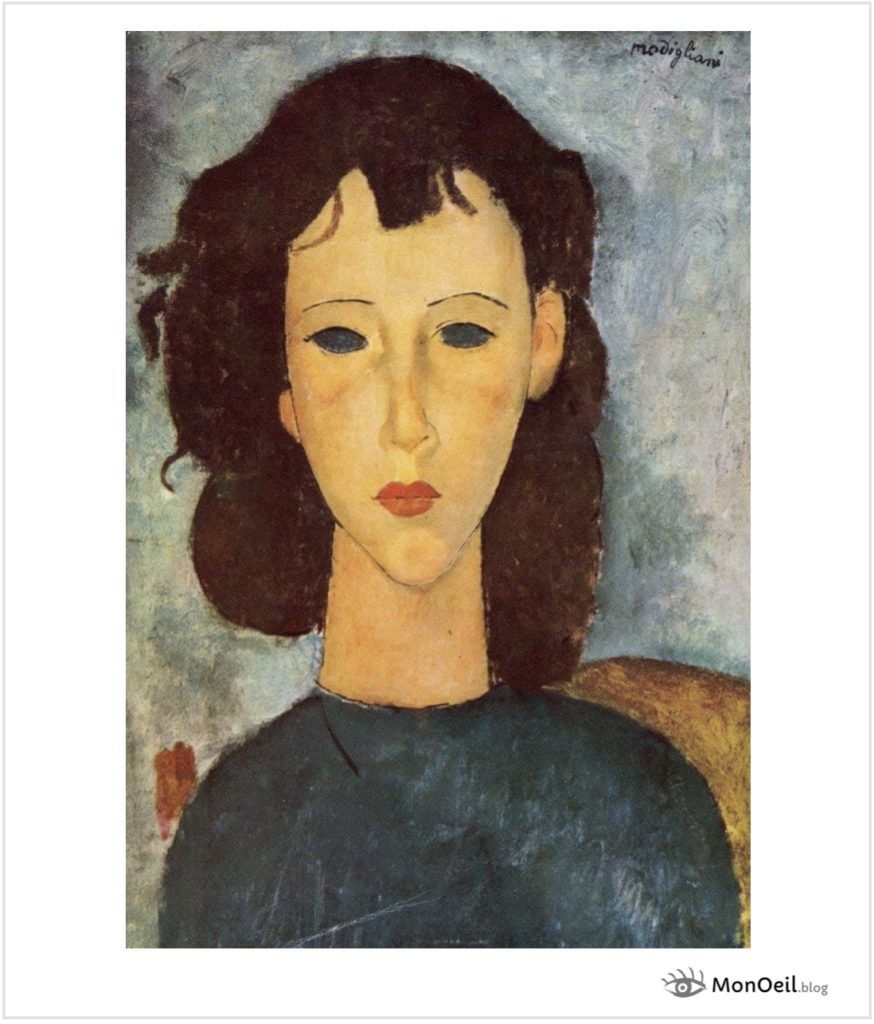 Portrait d’une jeune fille par Amedeo Modigliani 