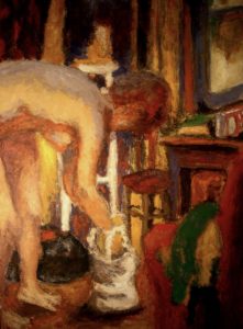 Modèle dans l’atelier d’Olivier Fréchet