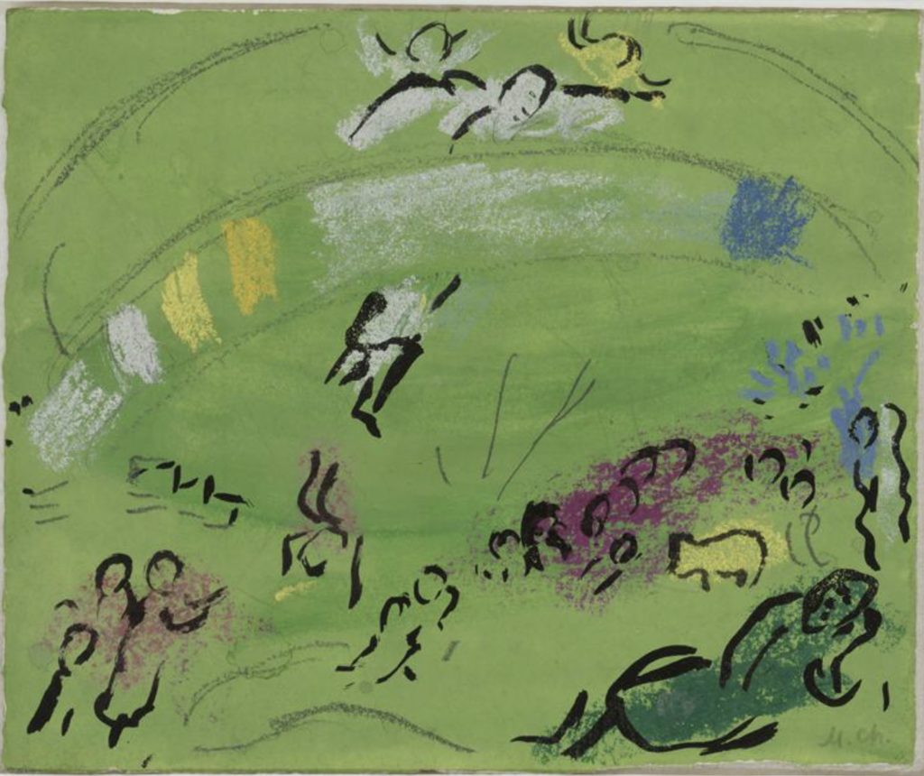 Noah et l’arc-en-ciel de Marc Chagall