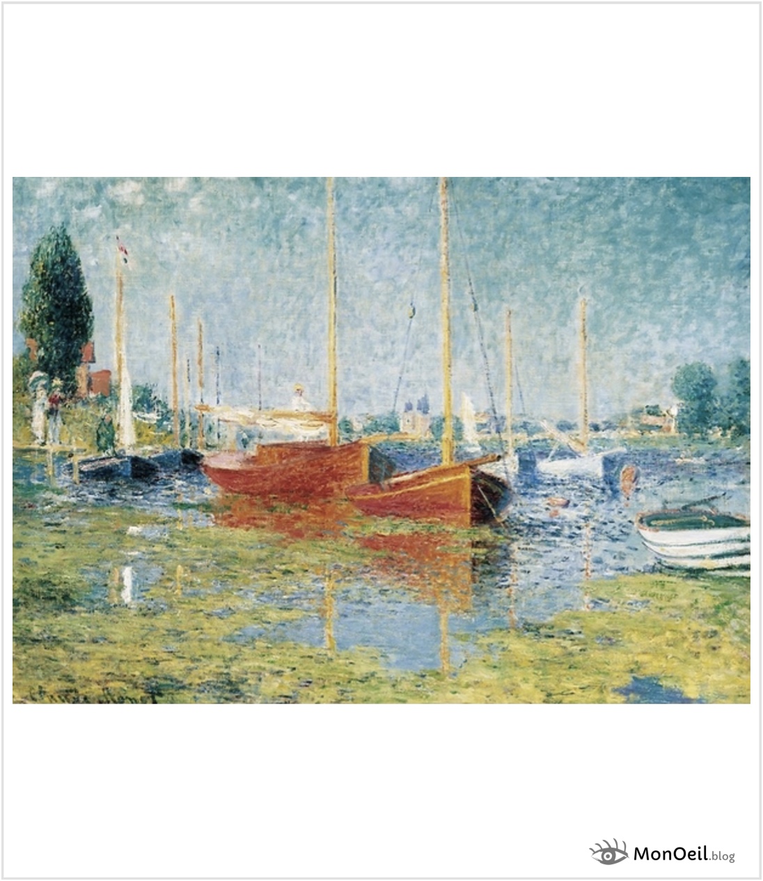 Argenteuil en 1875 par Claude Monet