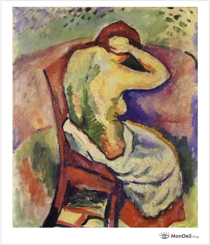 Femme nue assise (1907) par Georges Braque