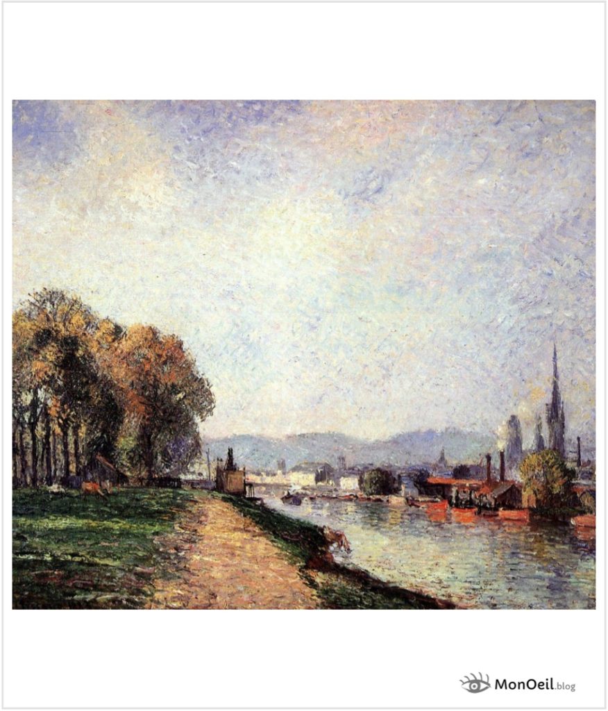 Vue de Rouen par Camille Pissarro