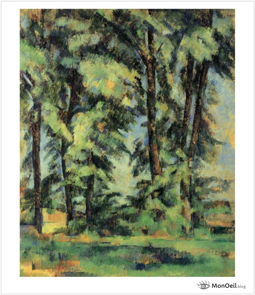 Grands arbres au Jas de Bouffan de Paul Cézanne