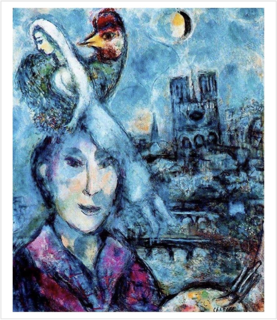 Autoportrait (1968) par Marc Chagall