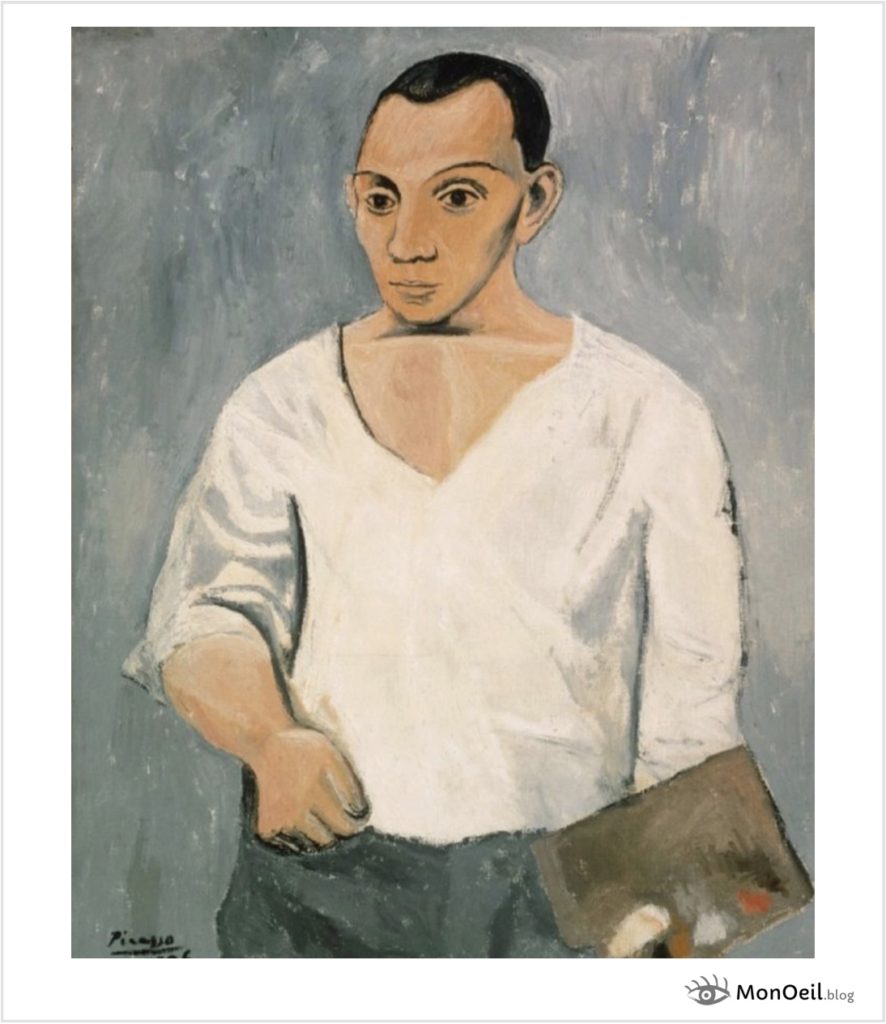 Autoportrait à la palette (1906) de Pablo Picasso