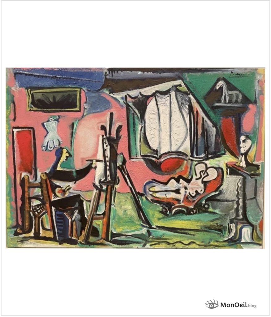 Le peintre et son modèle dans l’atelier par Pablo Picasso