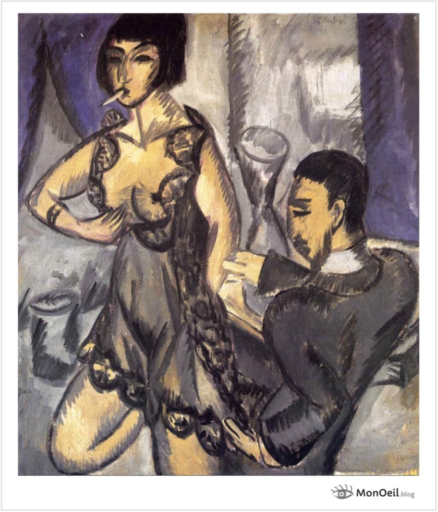 Couple dans une chambre par Ernst Ludwig Kirchner