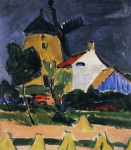 Le moulin à Moritzburg par Ernst Ludwig Kirchner