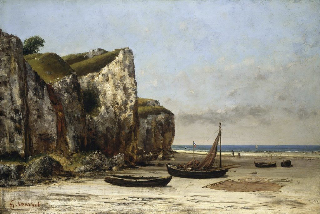 Plage en Normandie par Gustave Courbet