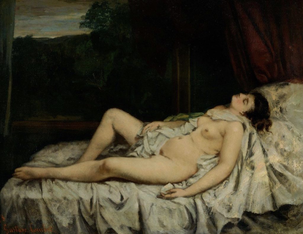 Nu endormi par Gustave Courbet