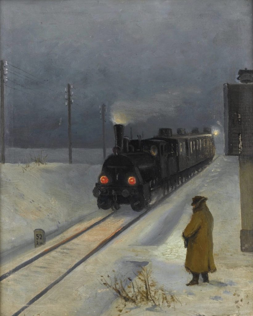 Train de nuit (env. 1930) par Abraham Neumann