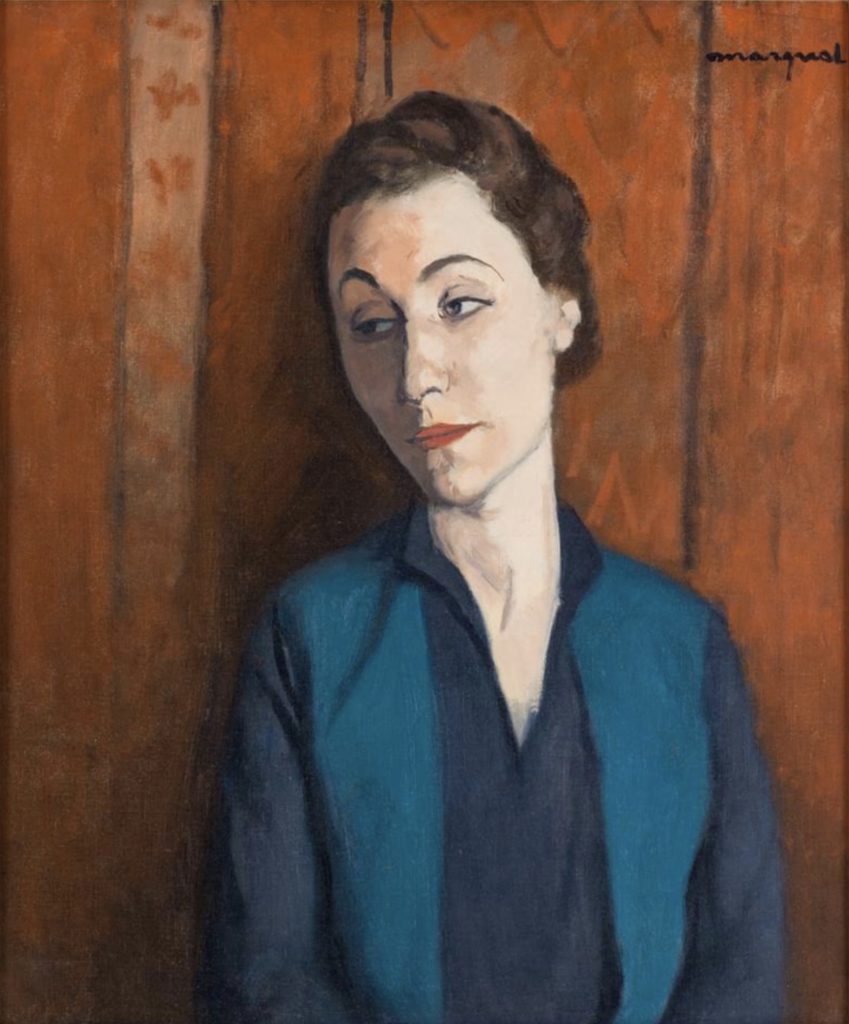 La femme en bleu, ou portrait de Maria Lani par Albert Marquet
