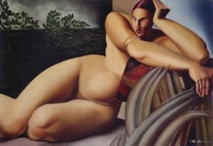 Nu en terrasse par Tamara de Lempicka