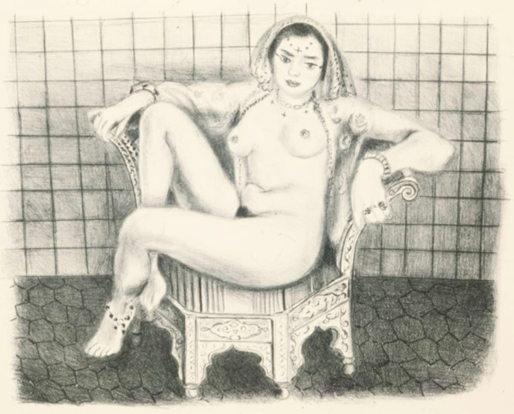 Odalisque assise par Henri Matisse
