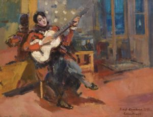 Le guitariste par Konstantin Korovin