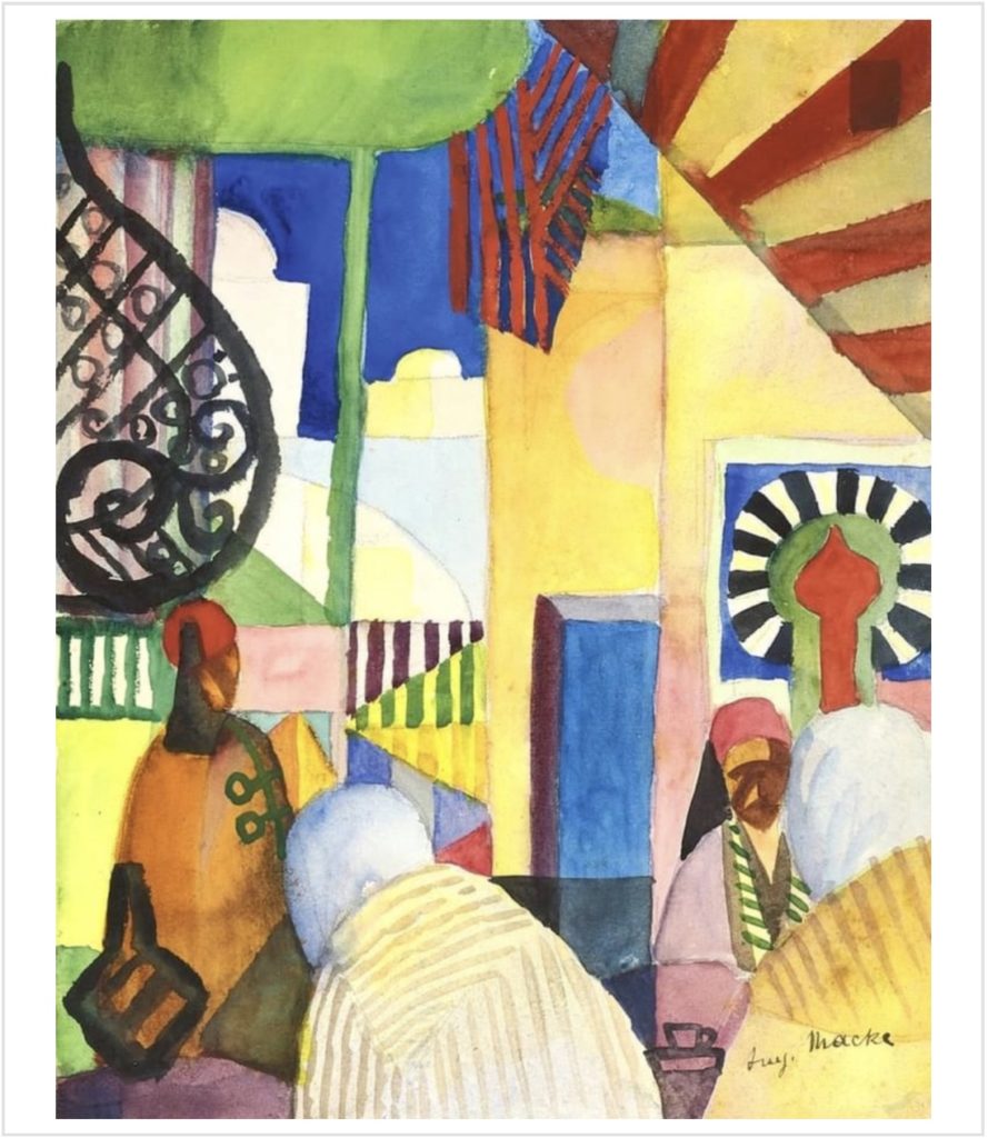 Dans le bazar (1914), par August Macke