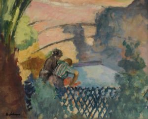 Deux femmes au lavoir par Henri Lebasque
