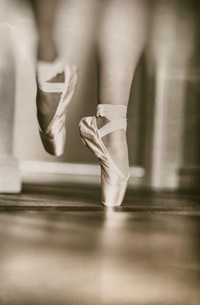 Ballet practice, photo Paul J. Bucknall