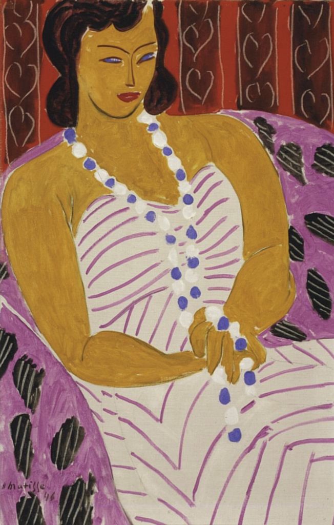 Dame à la robe blanche par Henri Matisse