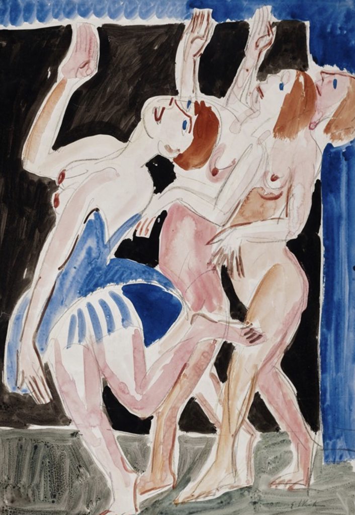 Trois danseuses par Ernst Ludwig Kirchner