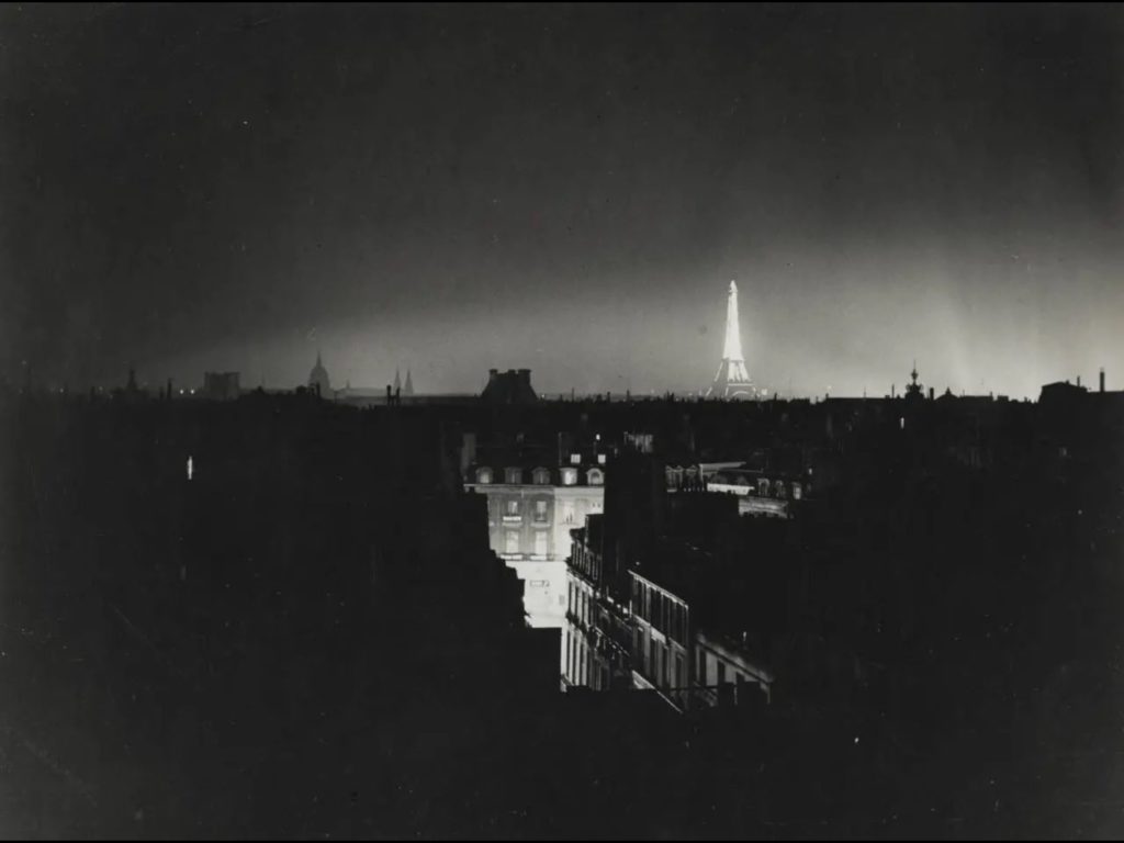 Paris la nuit en 1932, photo de Brassaï