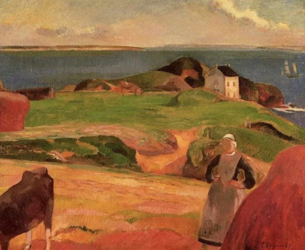 Maison isolée, Le Pouldu par Paul Gauguin