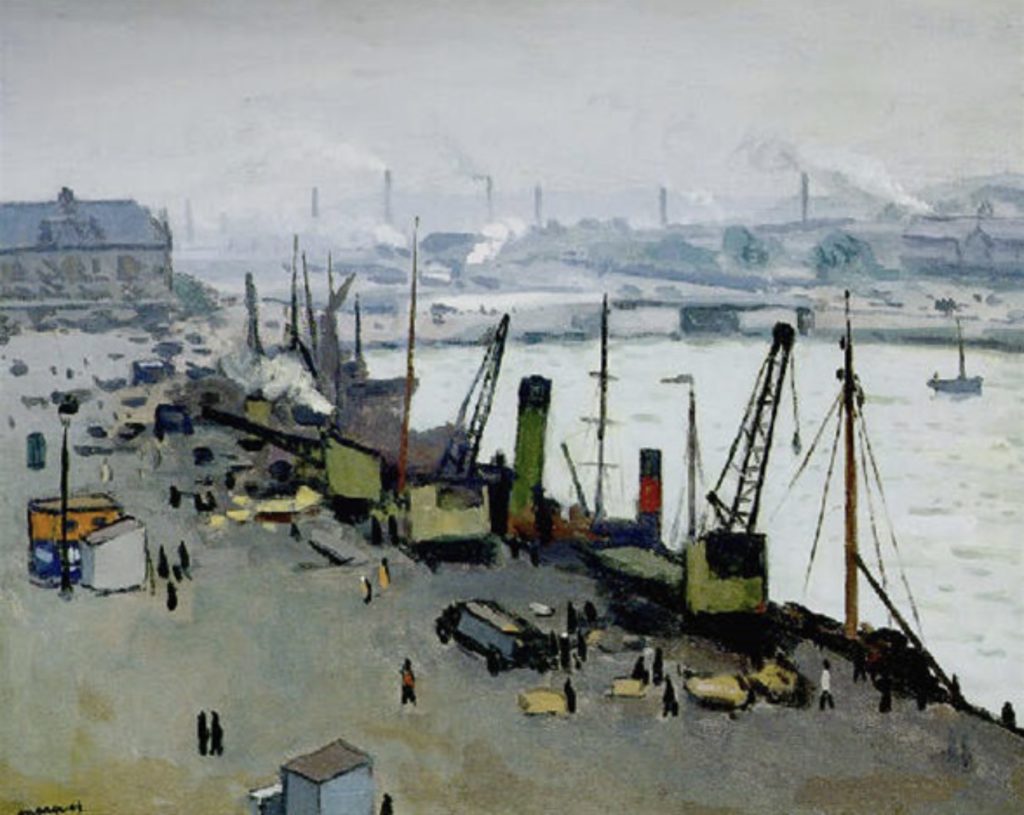Le port de Boulogne sur Mer par Albert Marquet