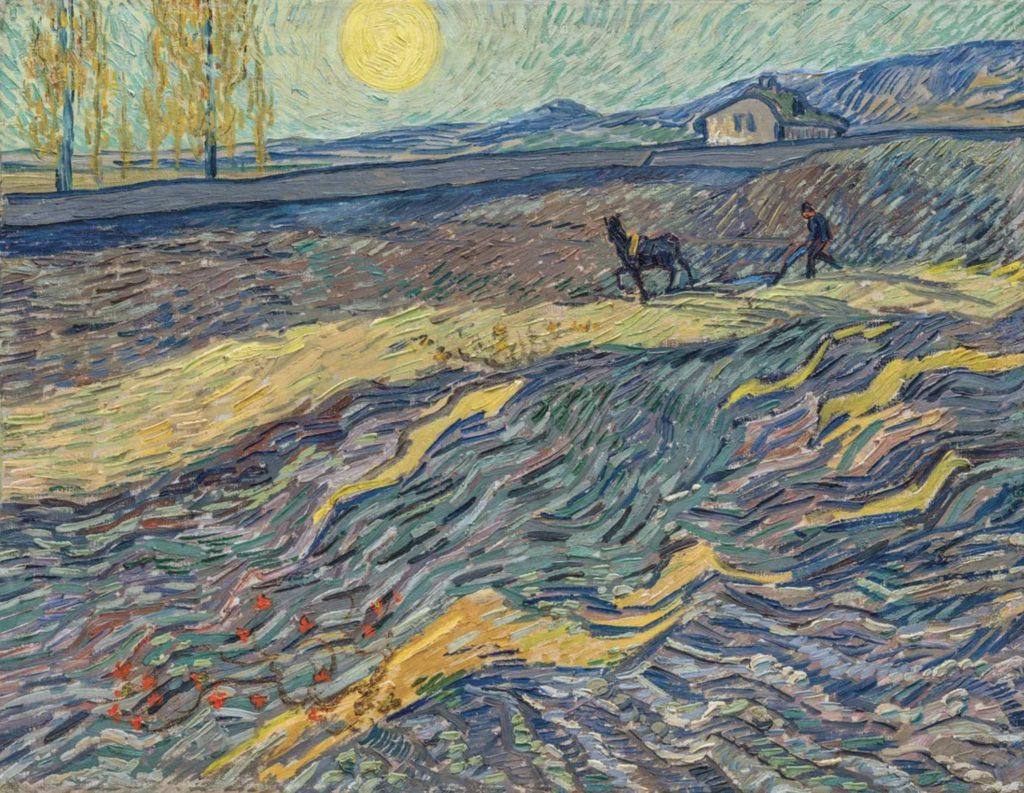 Laboureur dans son champ par Vincent van Gogh