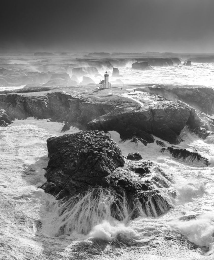 Belle-Île-En-Mer, tempête à la Pointe des Poulains, photo de Mathieu Rivrin