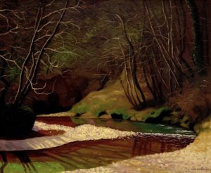 Ruisseau, rouille et galets blancs par Félix Vallotton