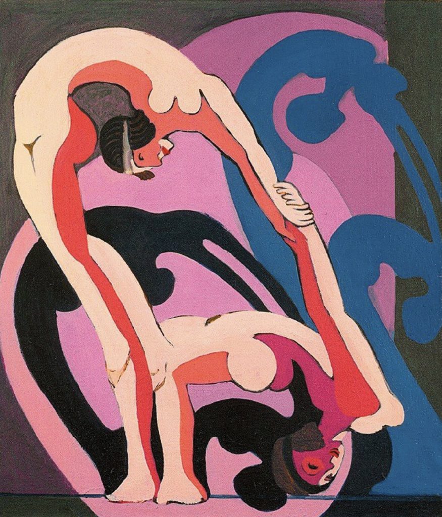 Deux acrobates par Ernst Ludwig Kirchner
