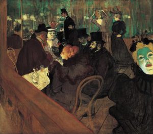 Au Moulin Rouge par toulouse-Lautrec