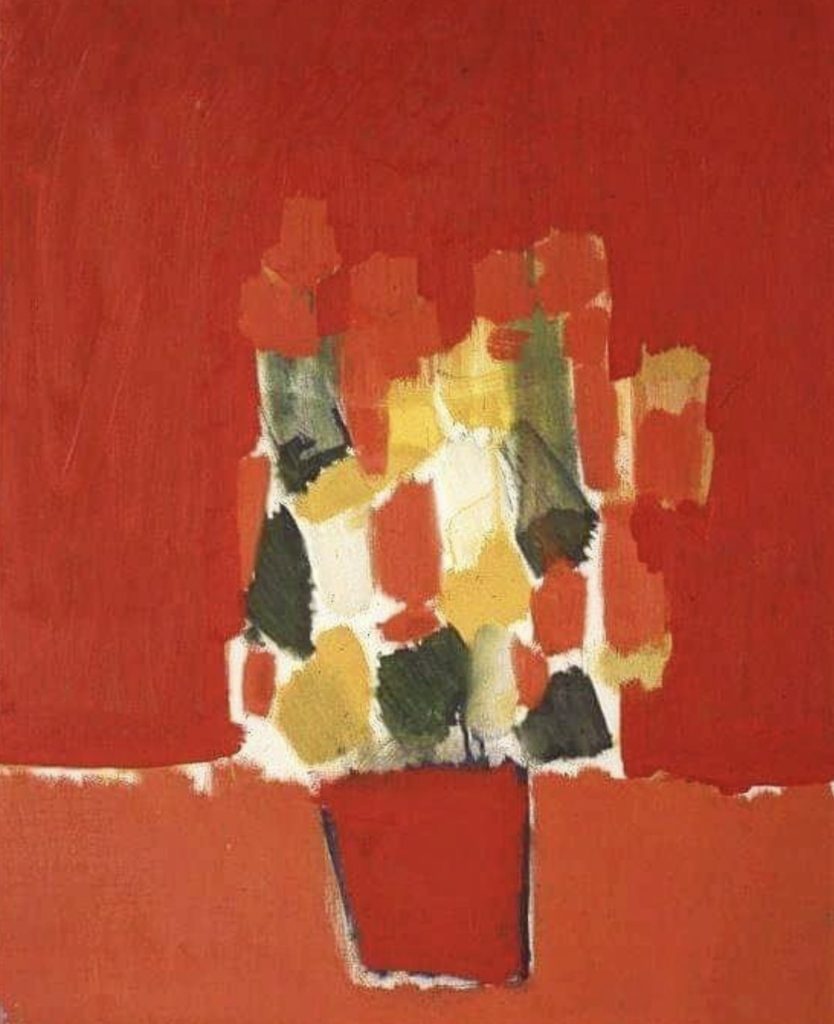 Fleurs rouges (1952) Par Nicolas de Staël 