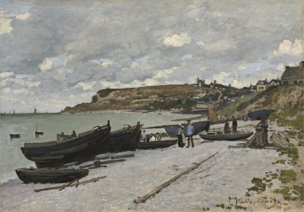 La plage à Sainte-Adresse par Claude Monet