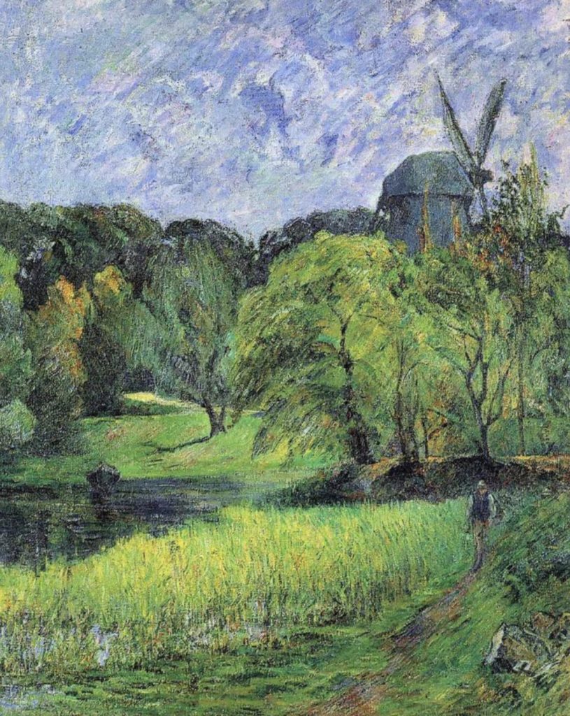 Le Moulin de la Reine, Østervold par Paul Gauguin
