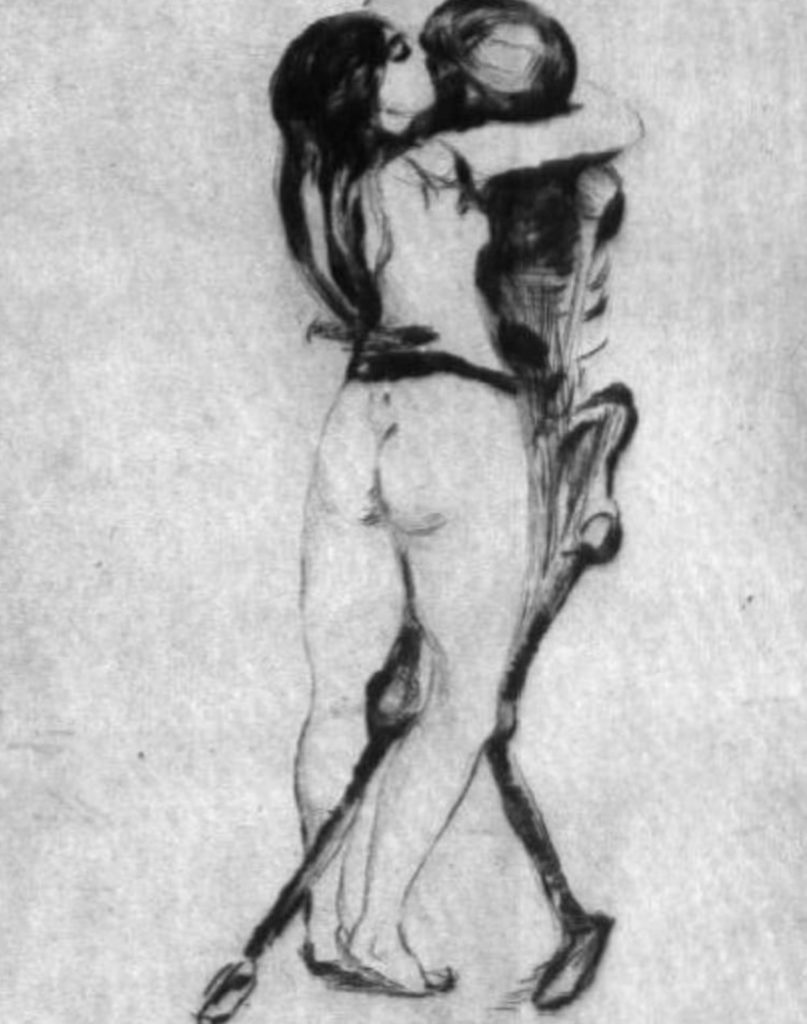 Le jeune fille et la mort d’Edvard Munch