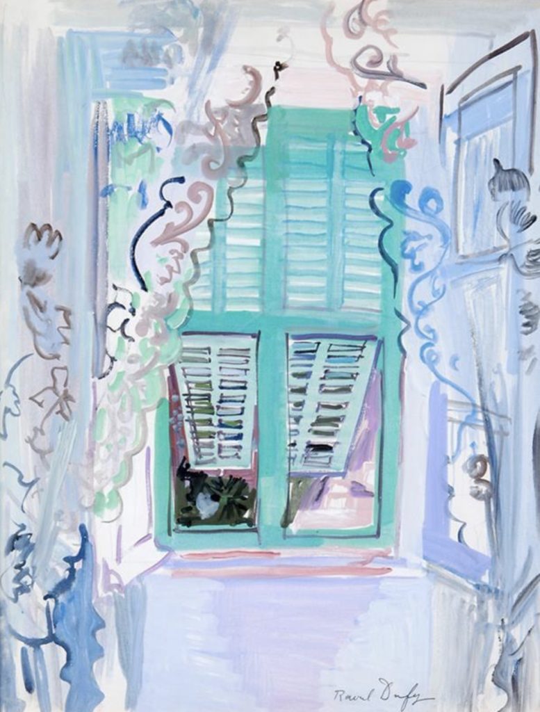 La fenêtre aux volets verts par Raoul Dufy
