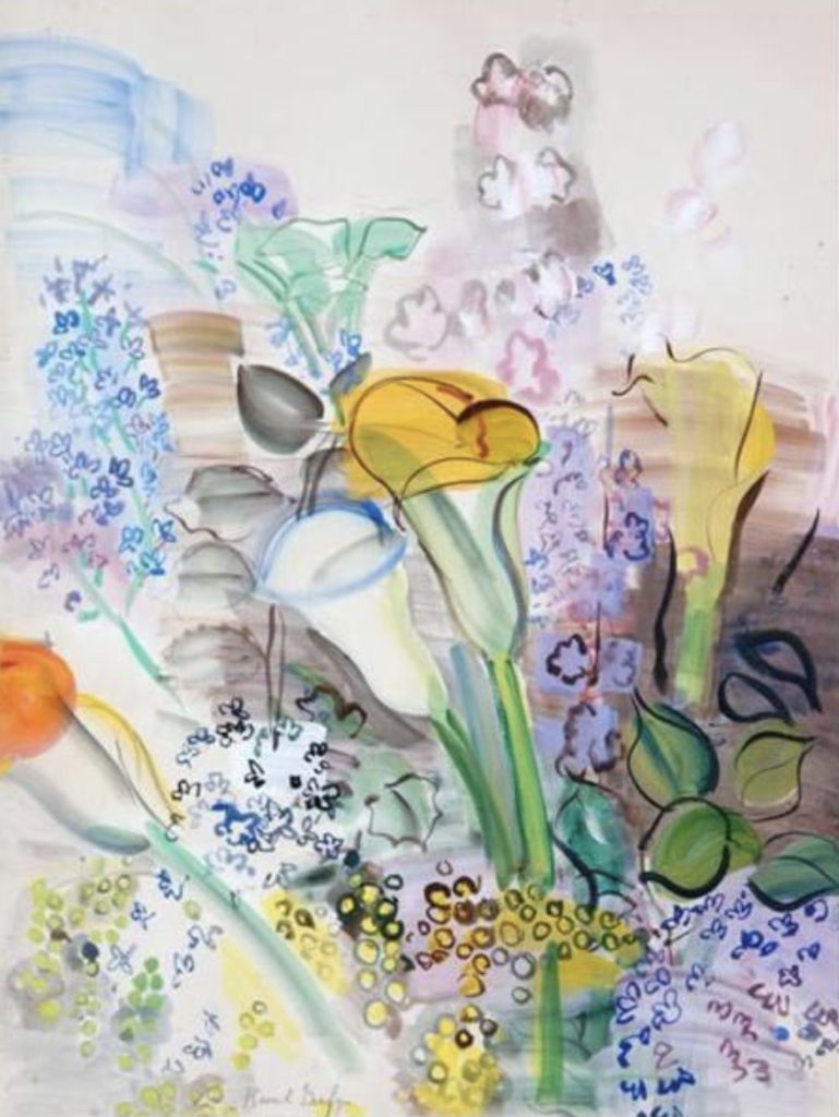 Bouquet d’arums et fleurs des champs par Raoul Dufy