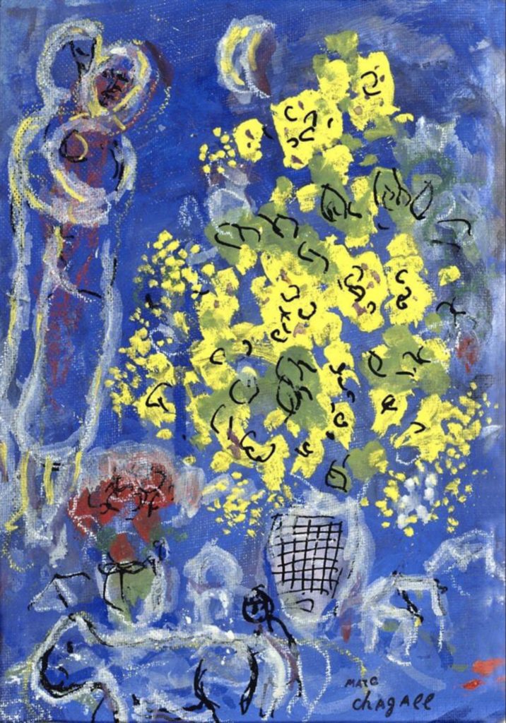 Le bouquet jaune par Marc Chagall