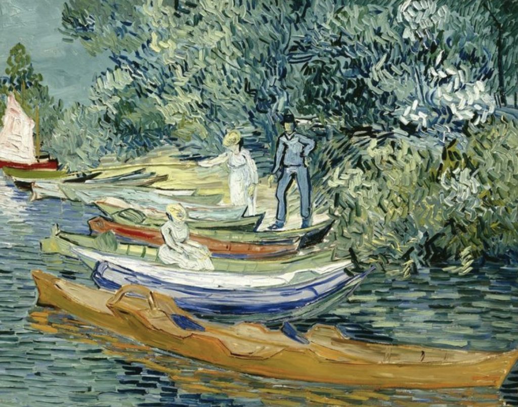Bords de l’Oise à Auvers par Van Gogh 