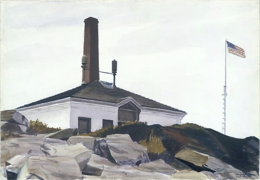 Maison de la corne de brume par Edward Hopper 