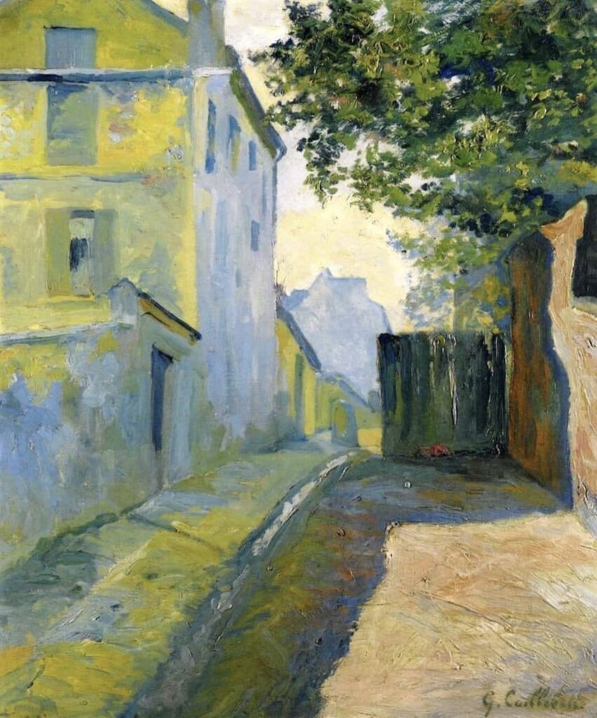 Rue du Mont-Cenis, Montmartre par Gustave Caillebotte