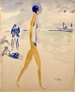 Baigneuse à Deauville par Kees van Dongen