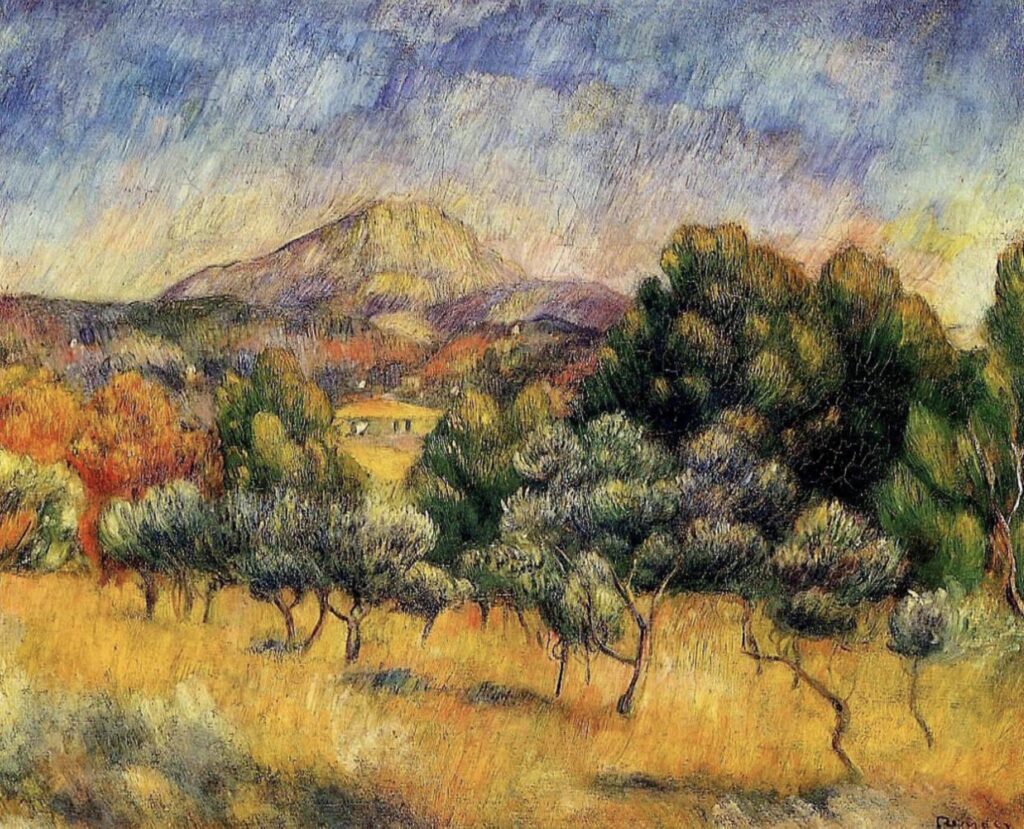 La montagne Sainte-Victoire  par Auguste Renoir