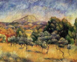 La montagne Sainte-Victoire par Auguste Renoir