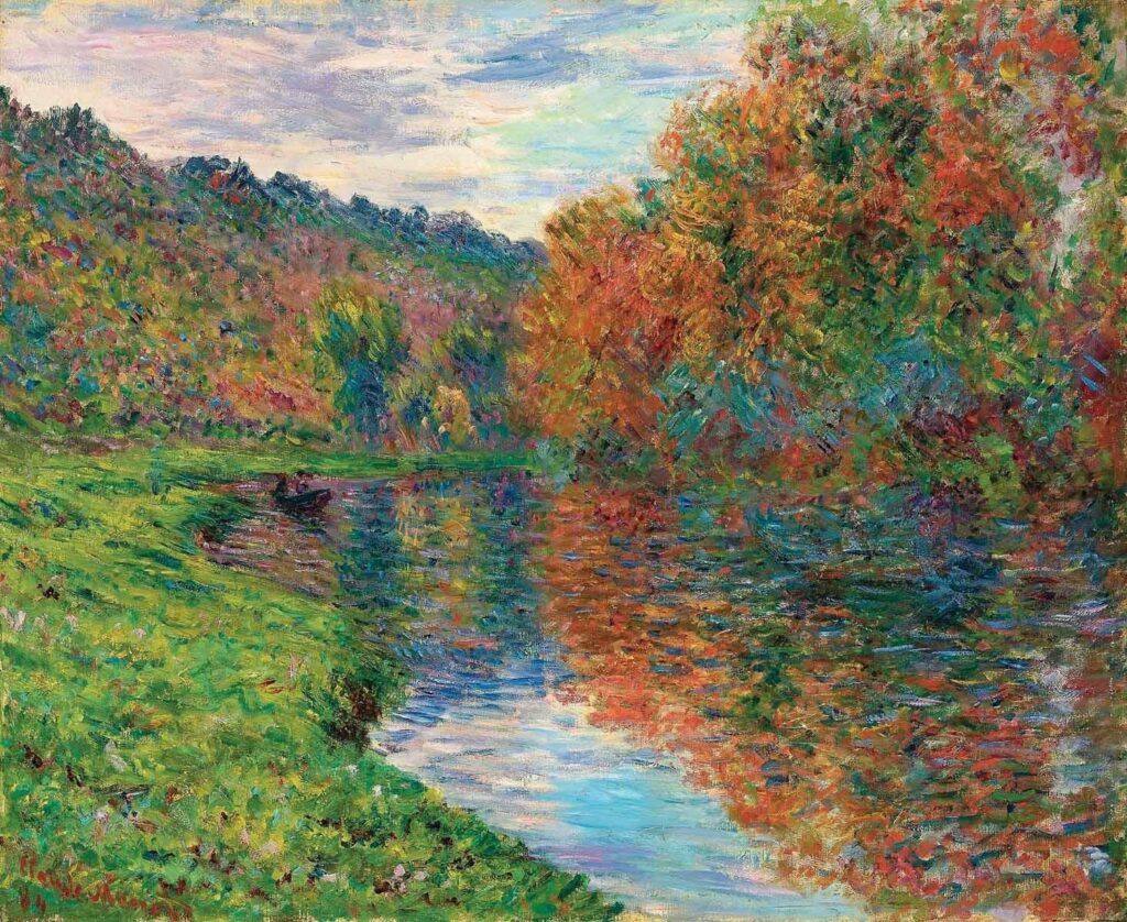 Le bras de Jeufosse par Claude Monet