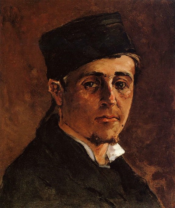 Homme avec une toque par Paul Gauguin