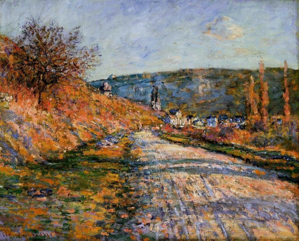 La route de Vetheuil par Claude Monet