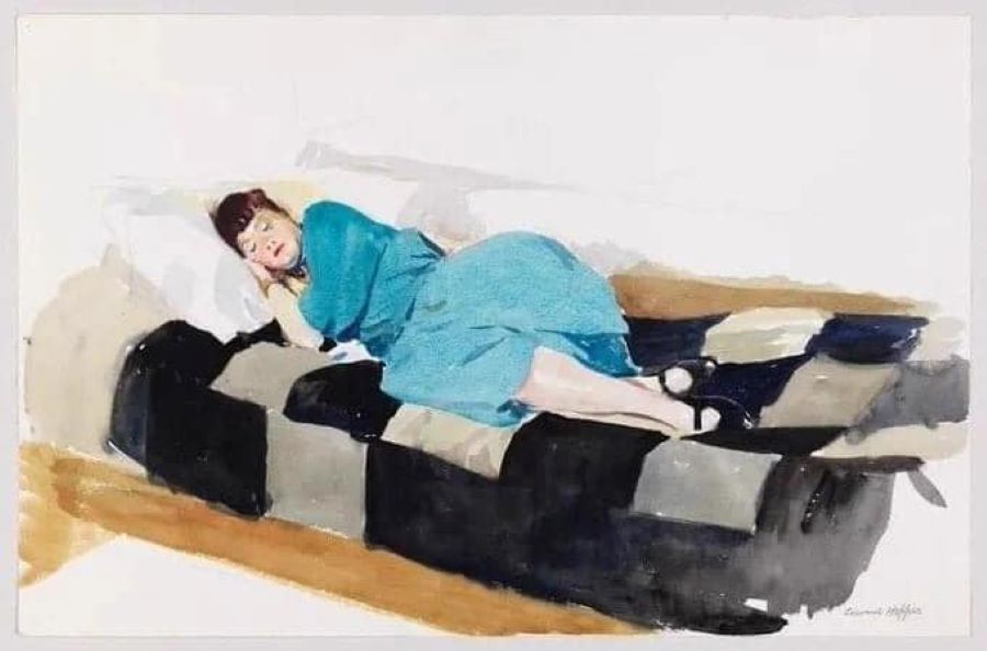 Jo endormie par Edward Hopper